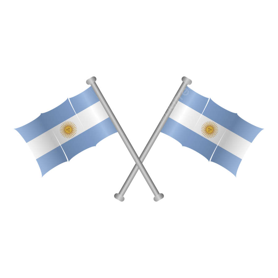 argentina and argentina crossed flags