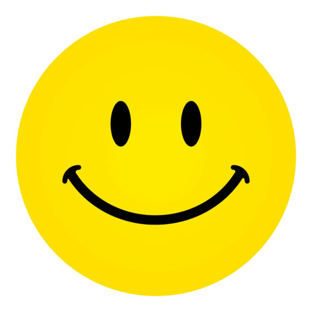 a smiley face with a smile on it's face