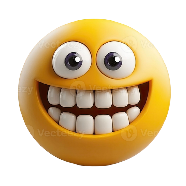 an orange ball with a smile on it