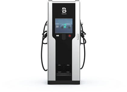 an electric charging station with a white background