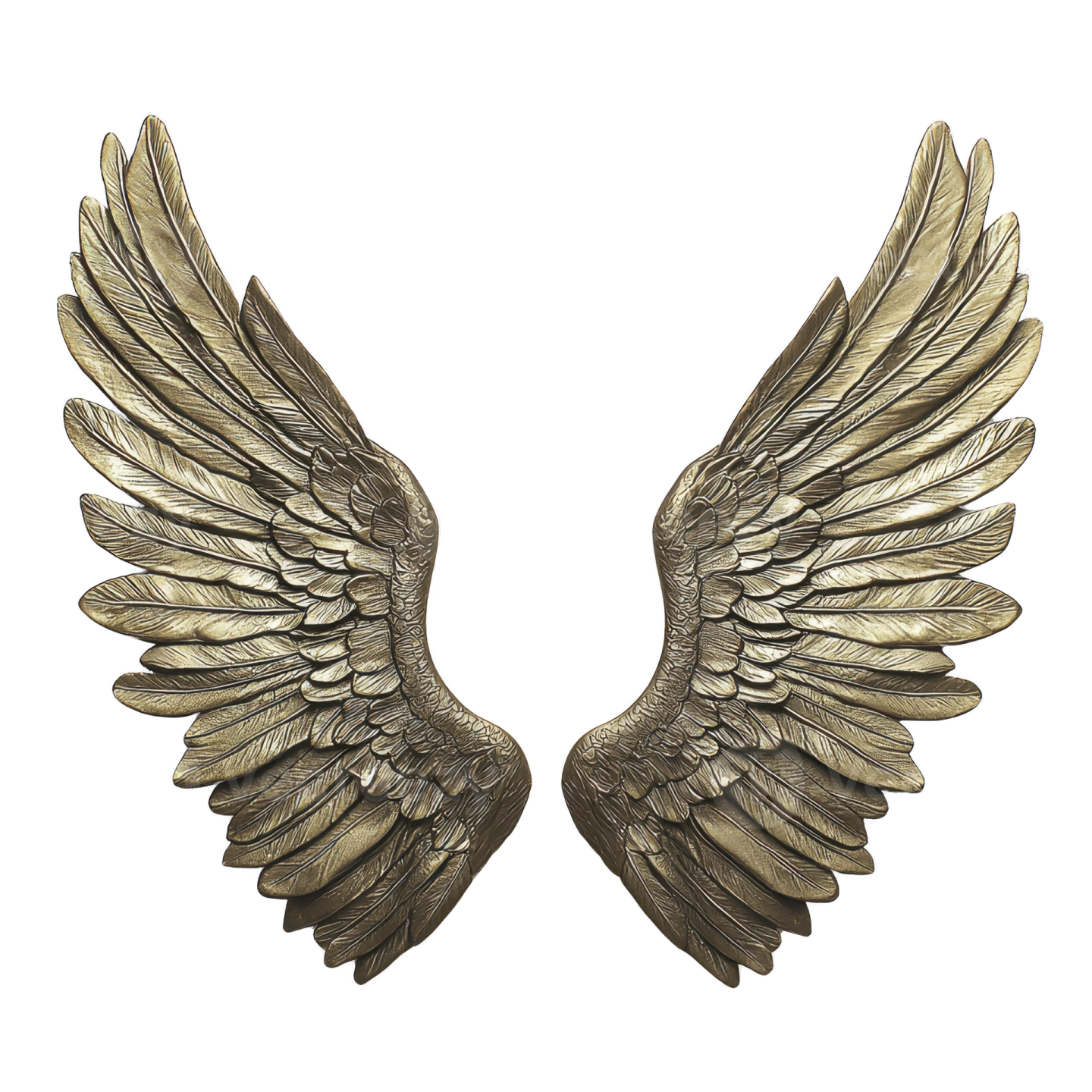 a pair of wings on a white background