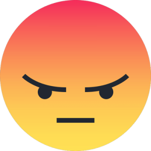 the face of a person with an angry expression