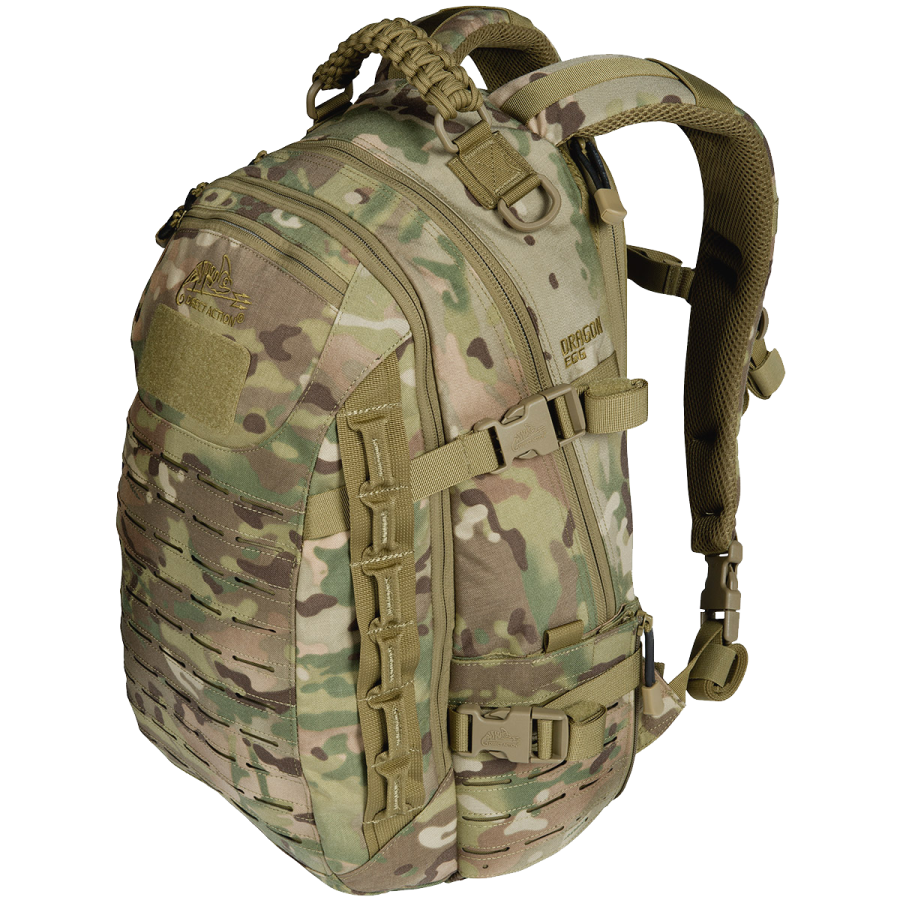 a backpack with multiple compartments and straps