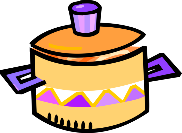 a cartoon drum with purple and orange colors