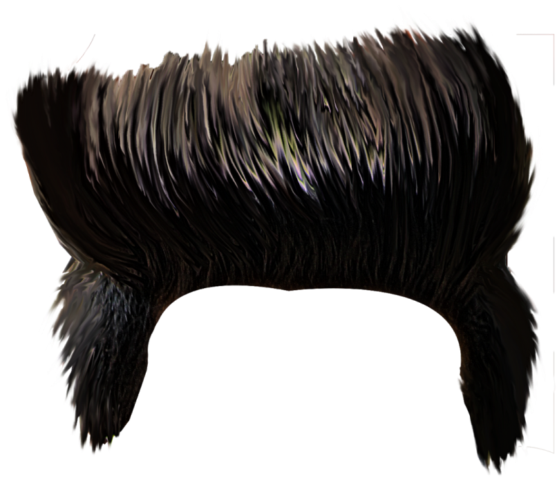 a drawing of a black dog's head