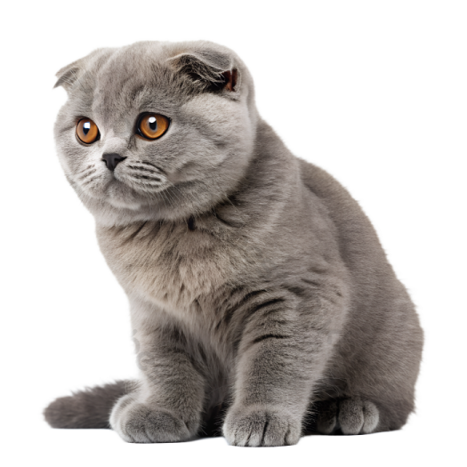 a gray kitten sitting down and looking at the camera