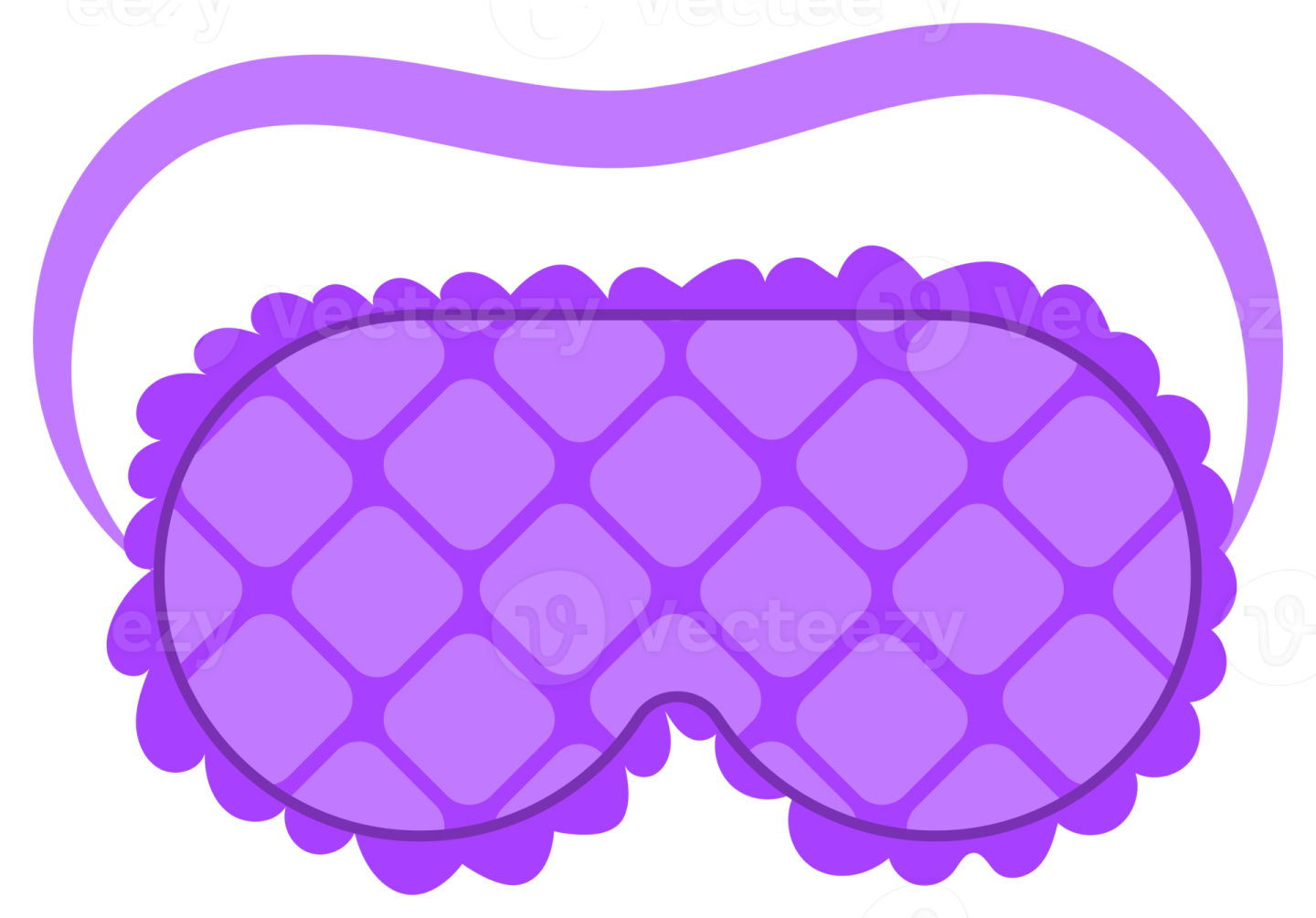 an illustration of a purple eye mask
