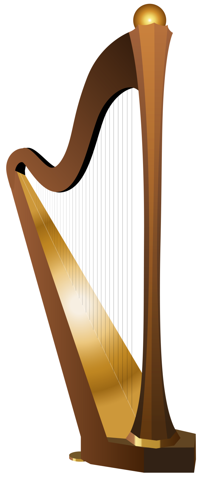 an illustration of a harp