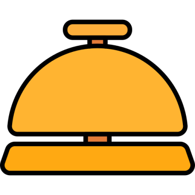 a yellow dome with a white background