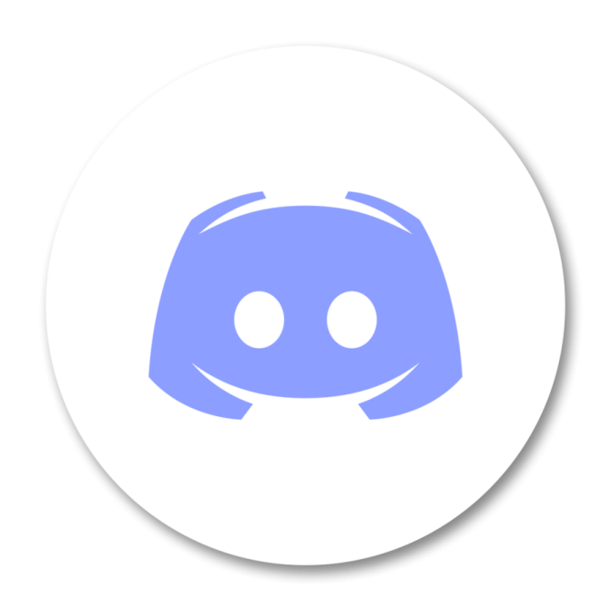 a white circle with a blue helmet on it