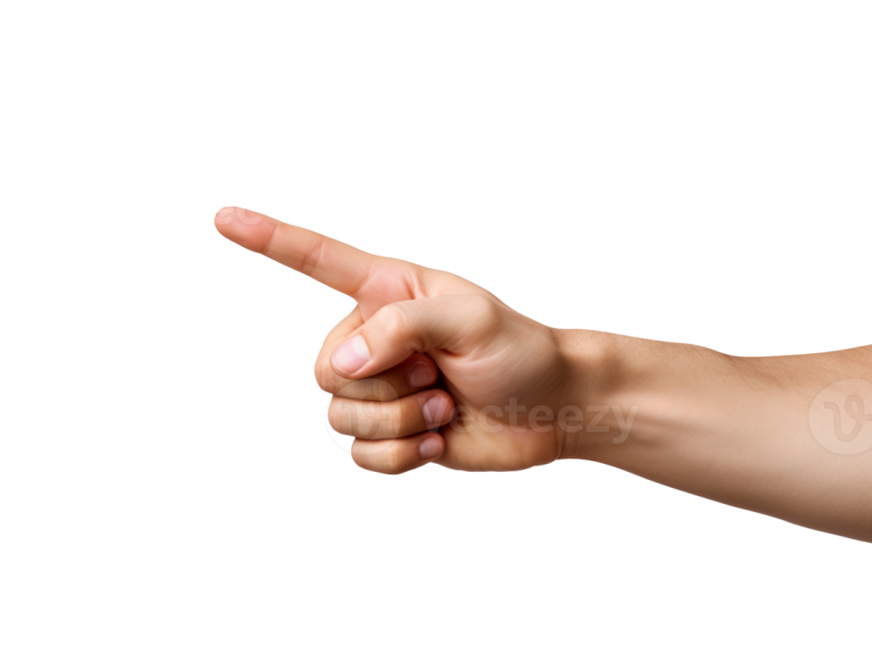 a person pointing their finger at the camera