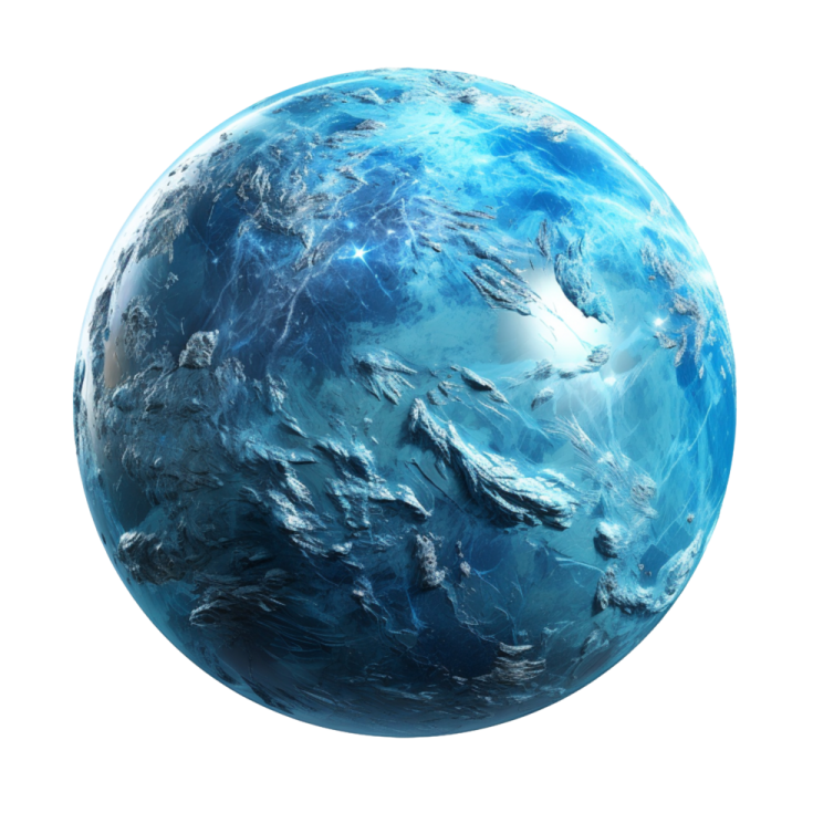 an image of the earth with a white background