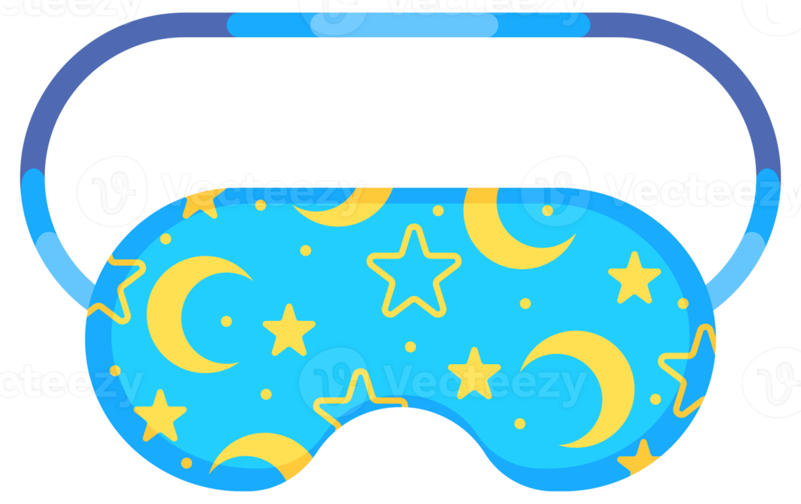 a sleep mask with stars and moons on it