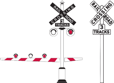 an image of a street sign and some traffic signs