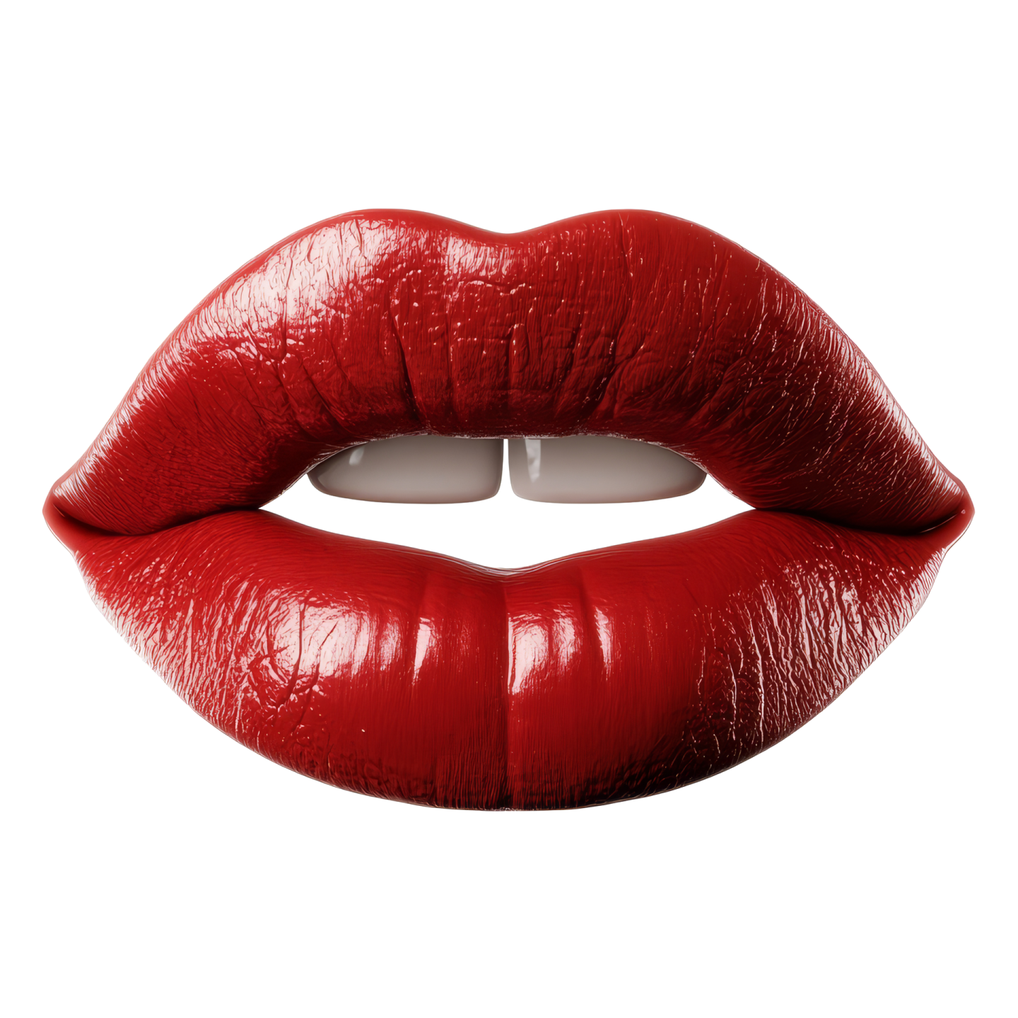 a red lipstick on a white background