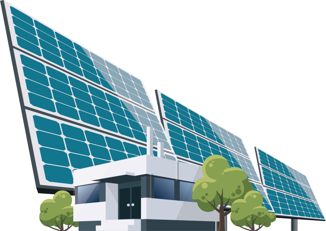 a house with solar panels on the roof