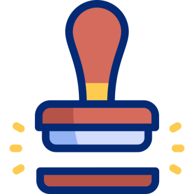 a stamper with a rubber on it