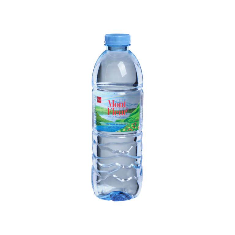 a bottle of water on a white background