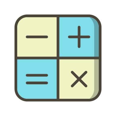 a square icon with two equals on it