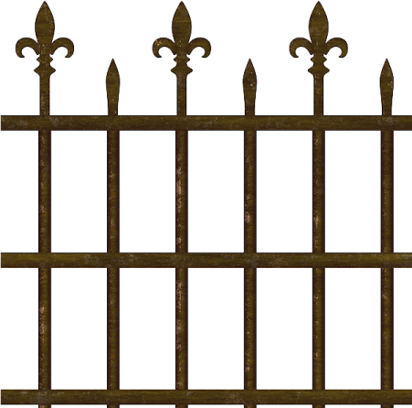 a wrought fence