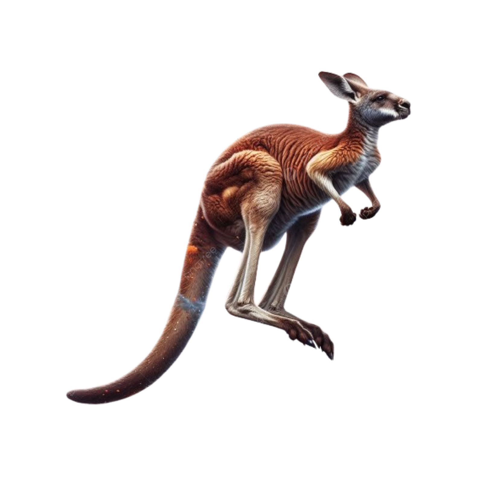 an image of a kangaroo jumping in the air