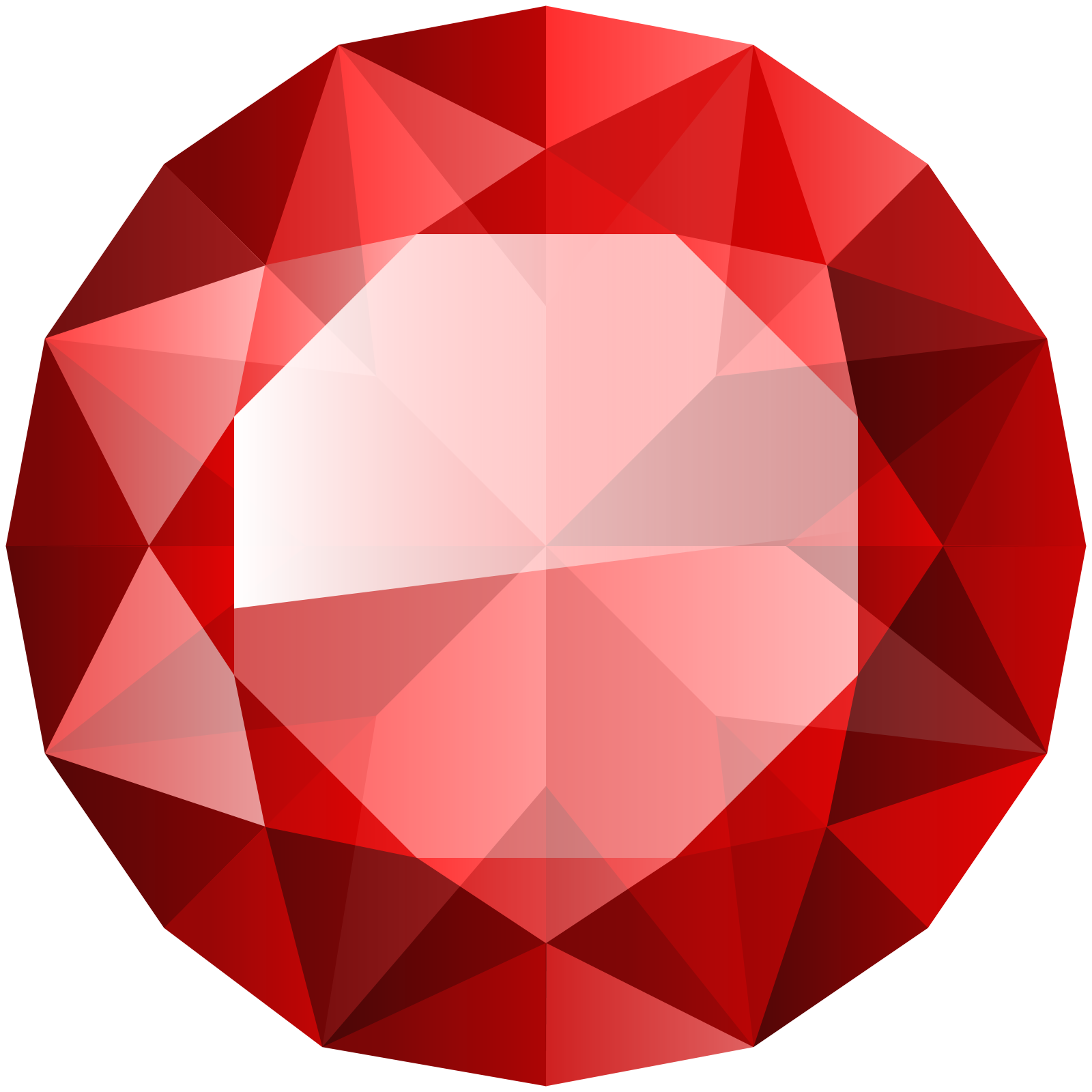 a red diamond on a white background