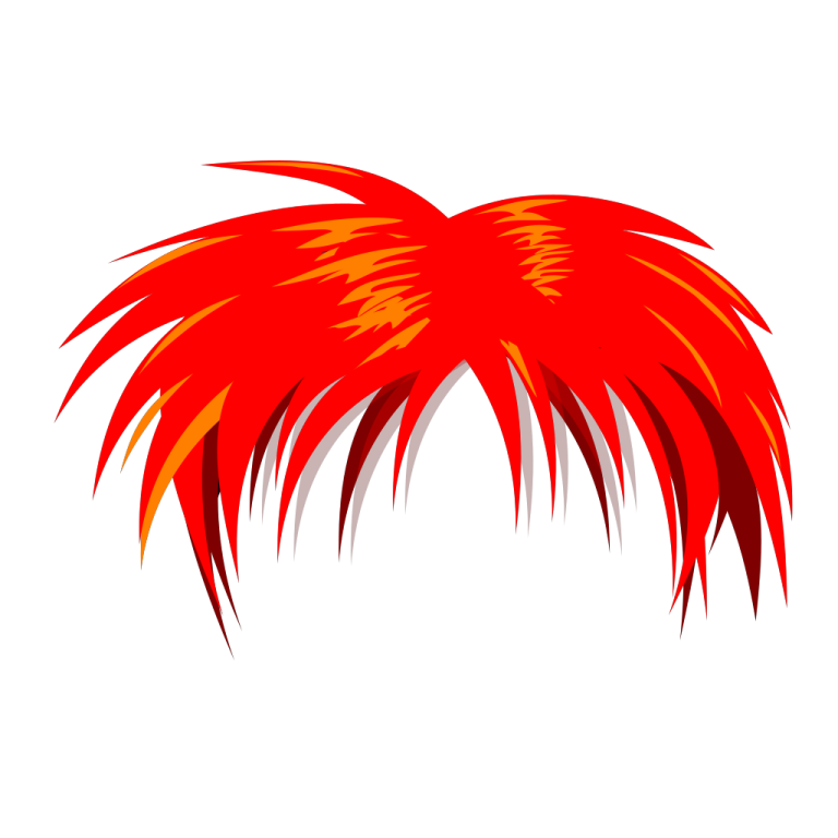 an image of a red and yellow hair