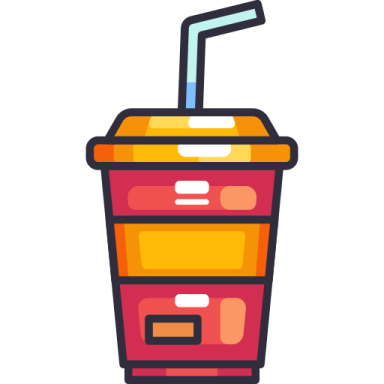 a drink in a plastic cup with a straw