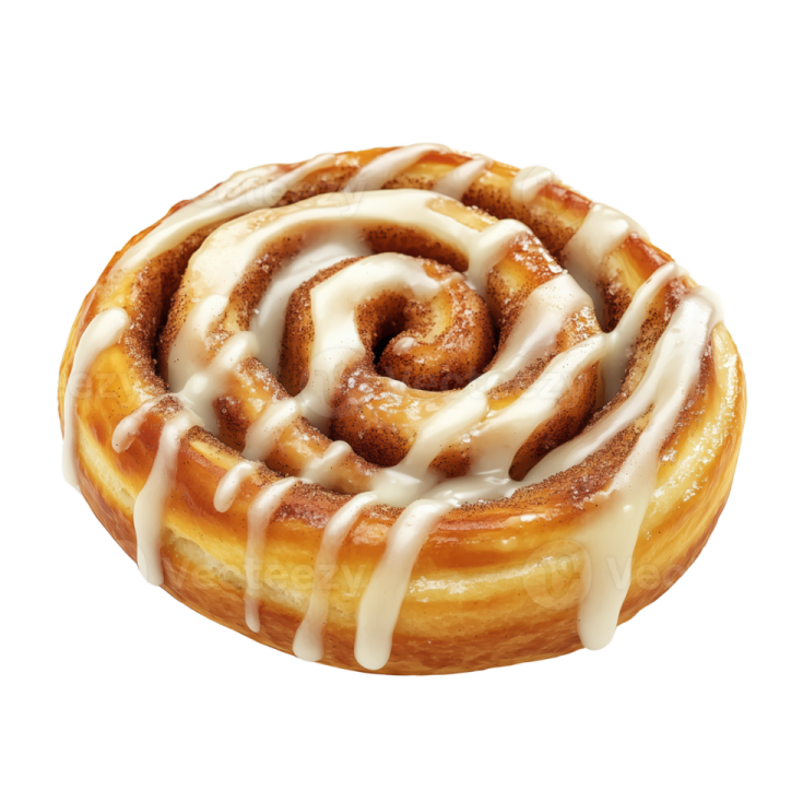 a close up of a glazed dough with icing