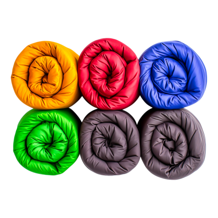 the four colors of a sleeping bag