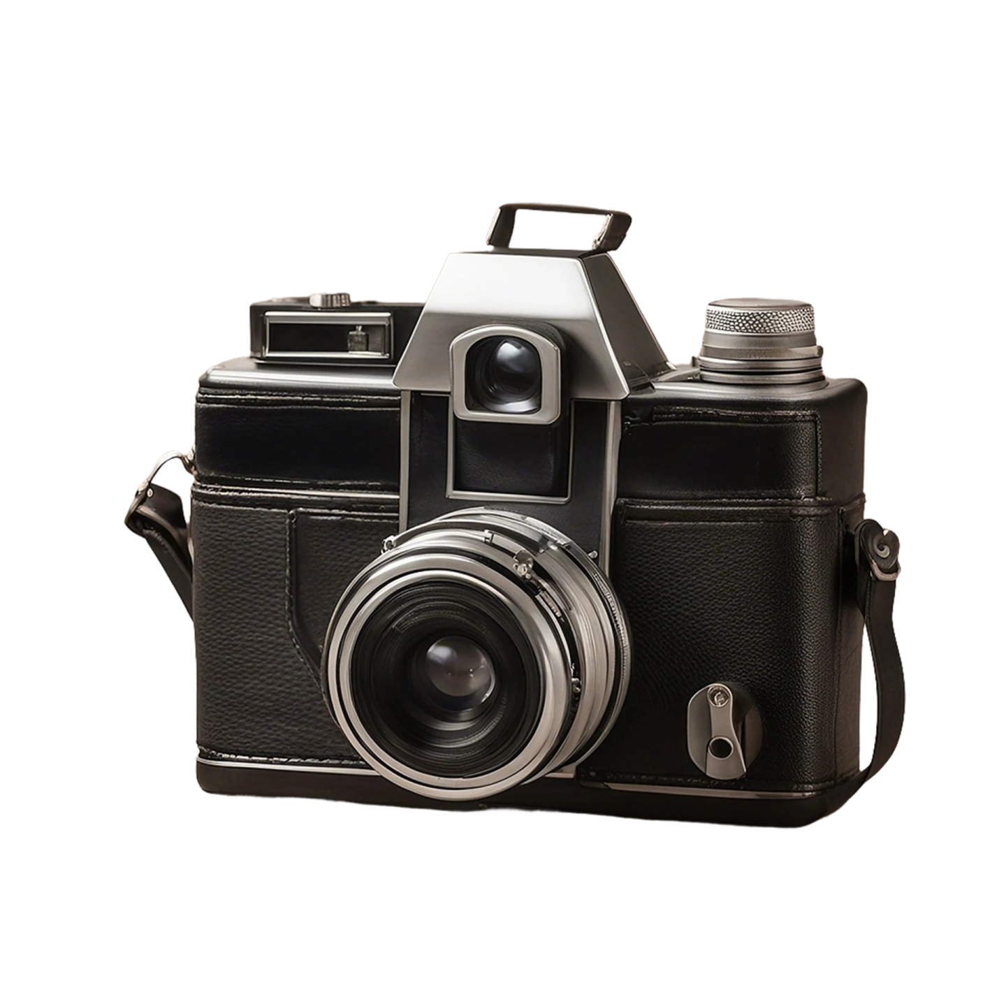 an old camera on a white background