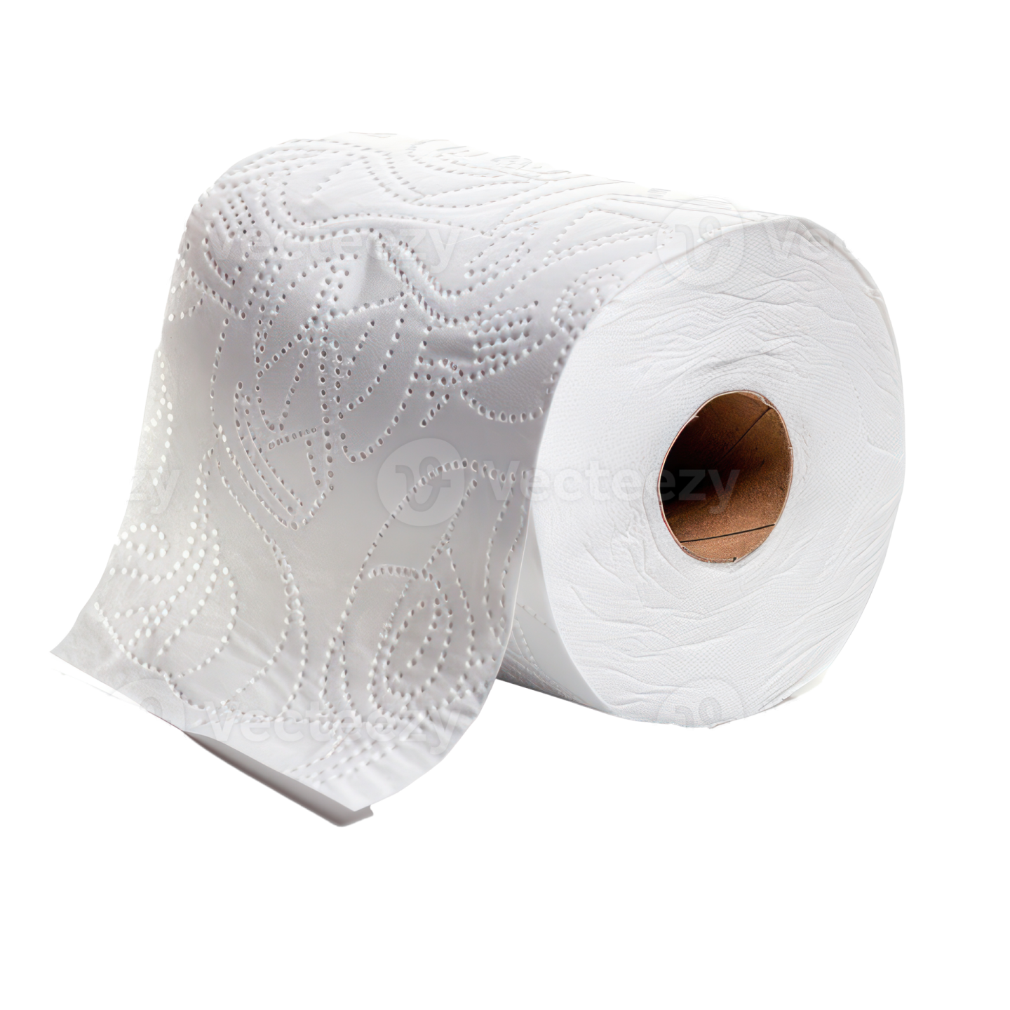 a roll of toilet paper on a white background