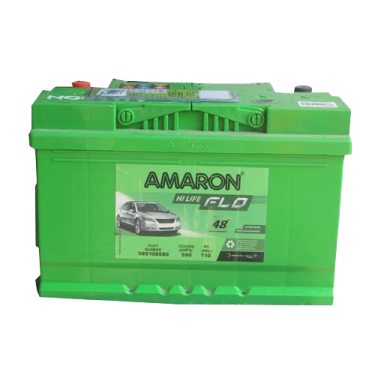 a green car battery with a white background