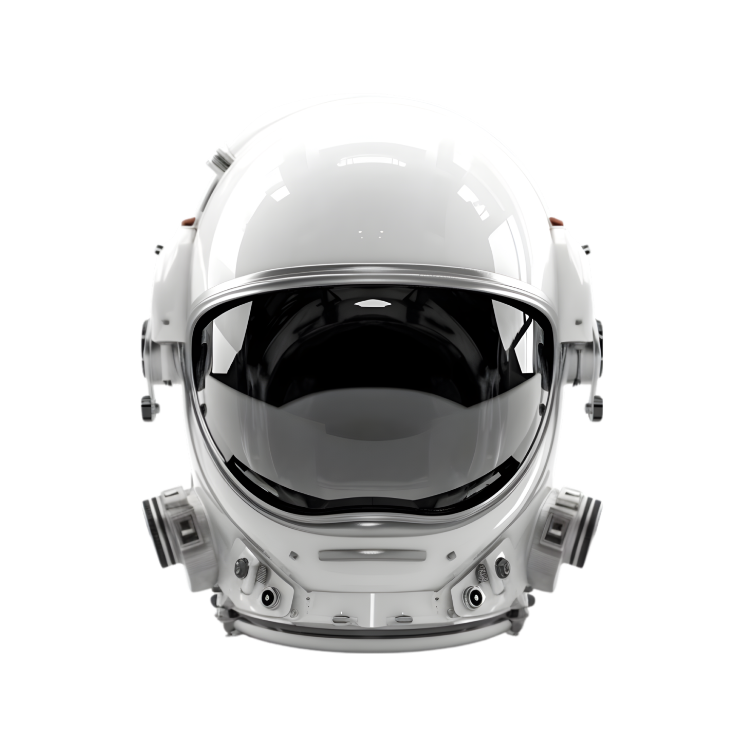 an astronaut's helmet on a white background