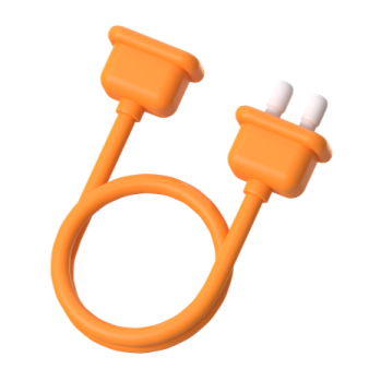 a pair of ear plugs on a white background