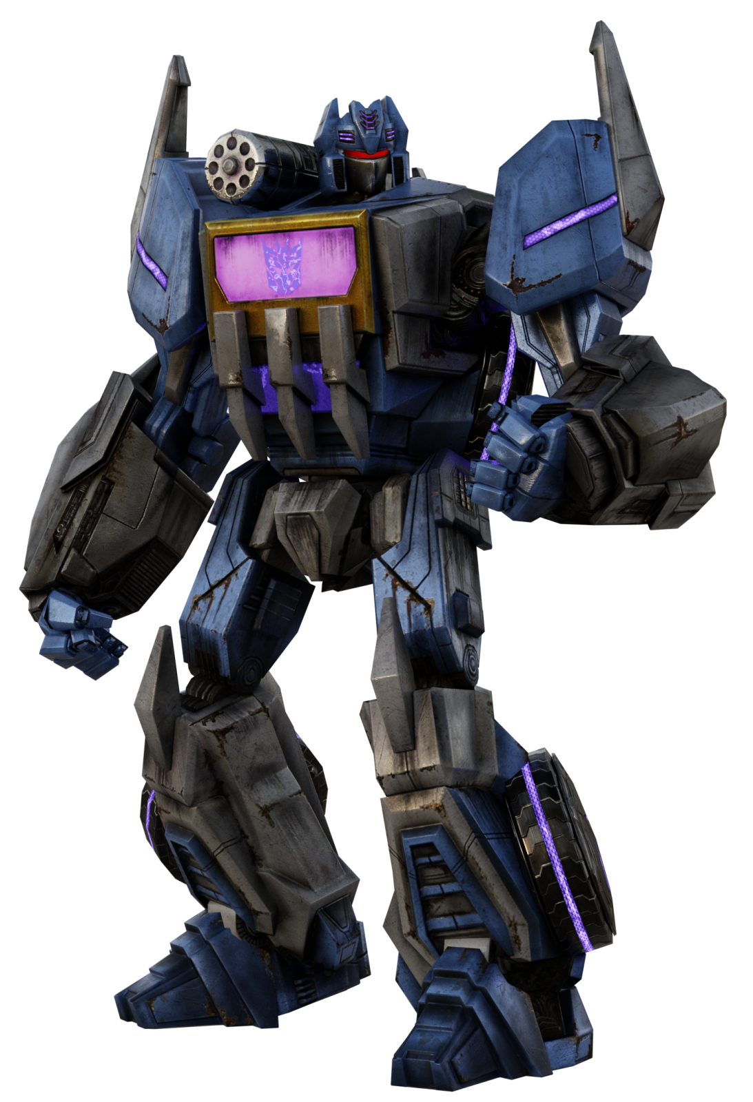 a robot that is standing up in the air