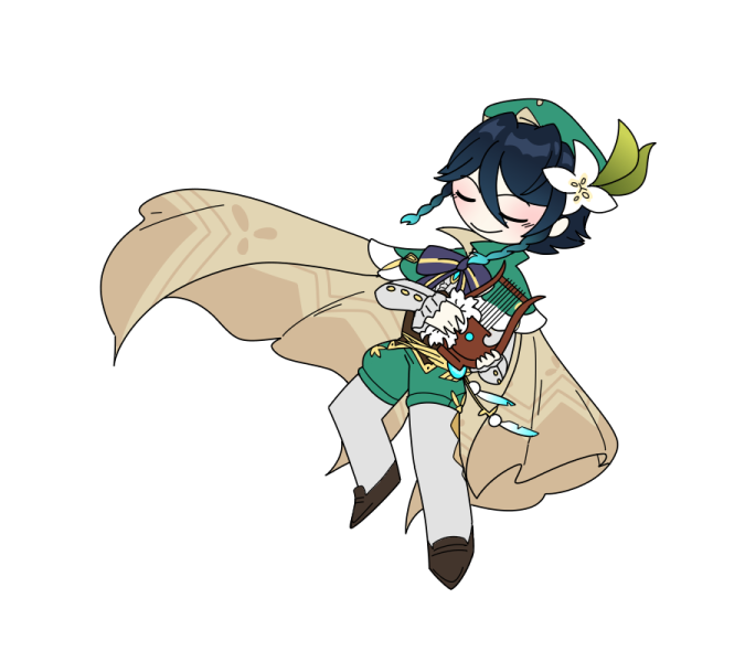 an image of a woman in a green outfit holding a sword