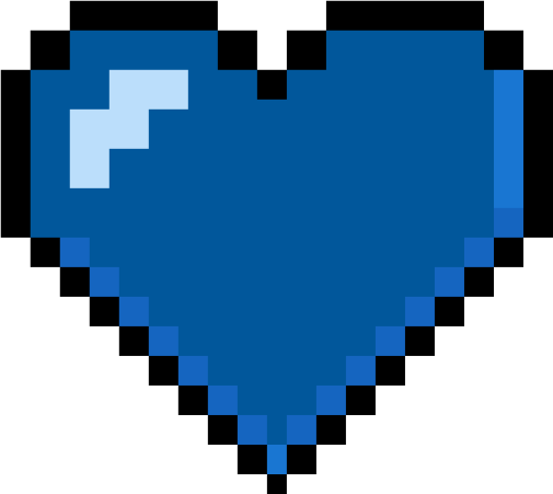 a blue heart icon