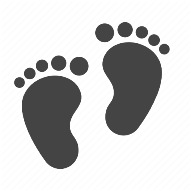 a pair of footprints icon