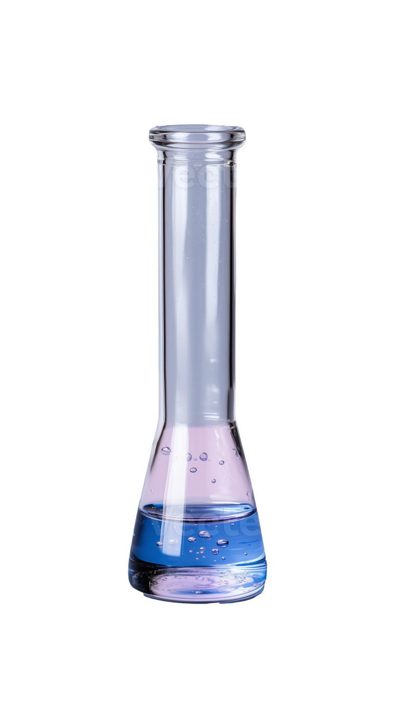 a blue and purple beakle with water in it