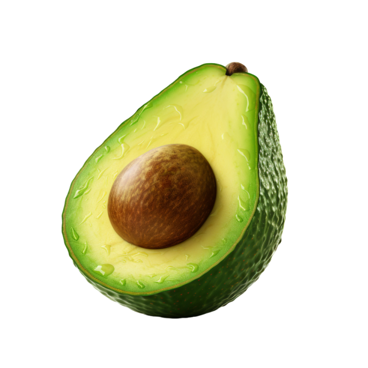 an avoca on a white background