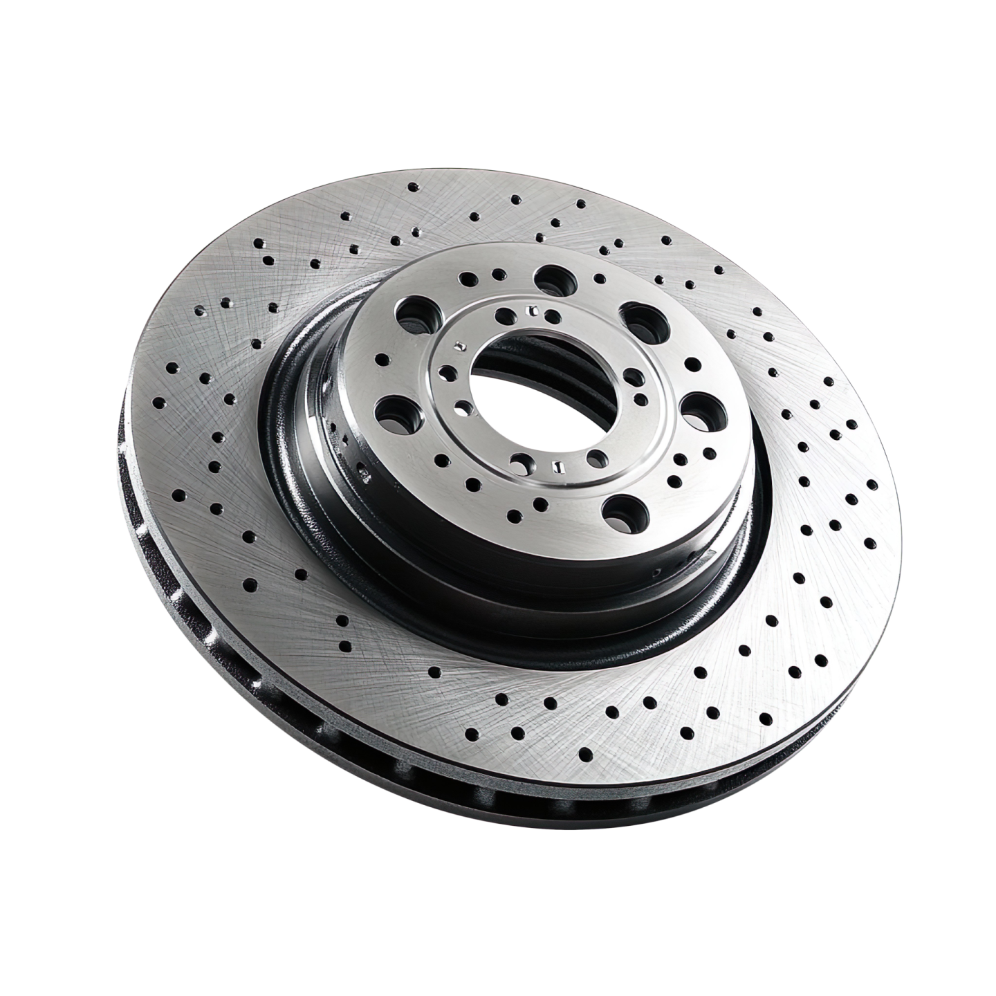 a brake disc on a white background