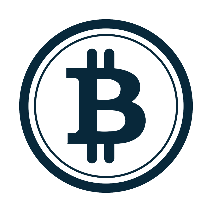 the bitcoin logo on a white background