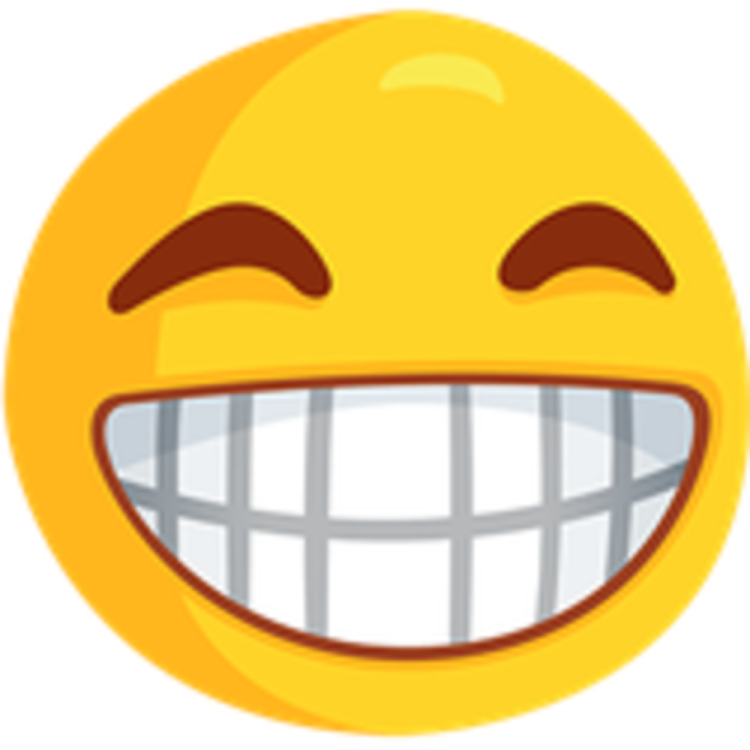 a smiley face with a big smile