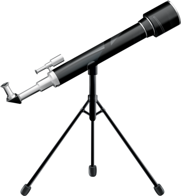 a telescope on a tripod stand