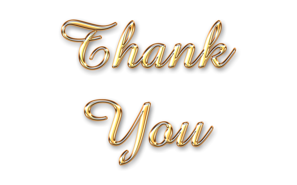a gold foil balloon with the words thank you