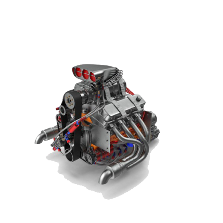 a small engine on a white background
