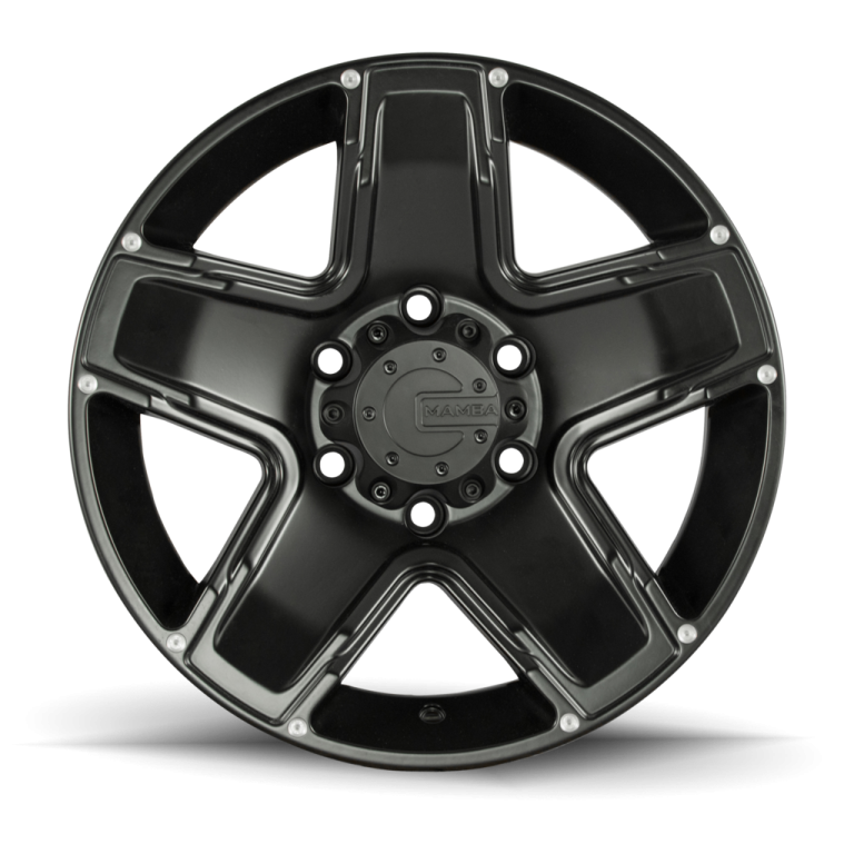 a black wheel on a white background