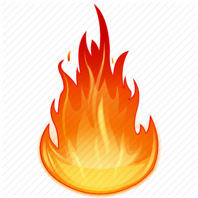 a fire with red and yellow flames