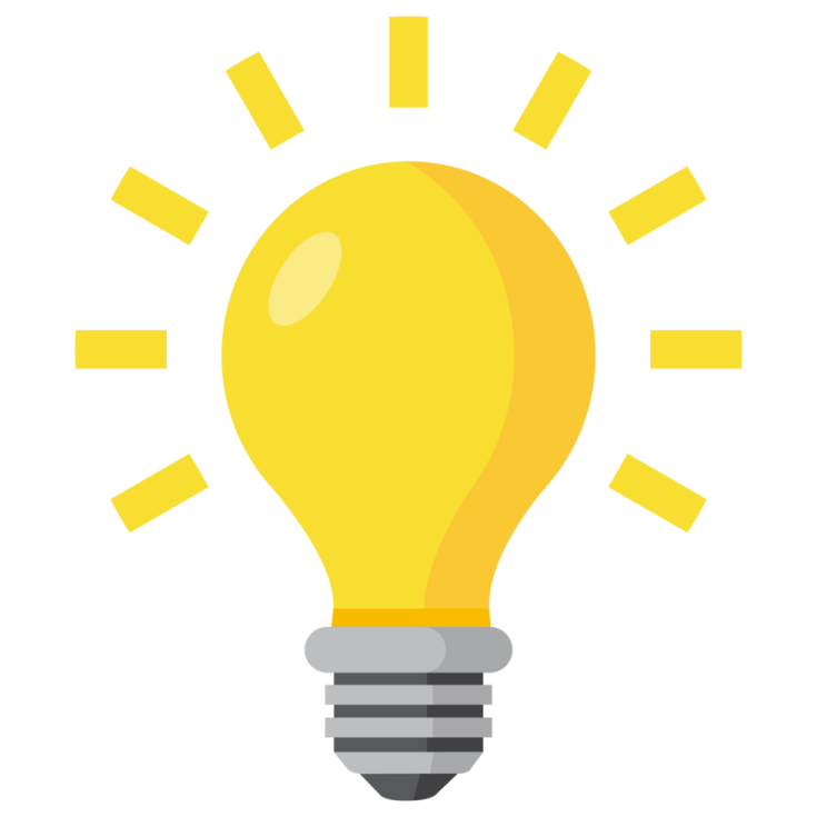a yellow light bulb